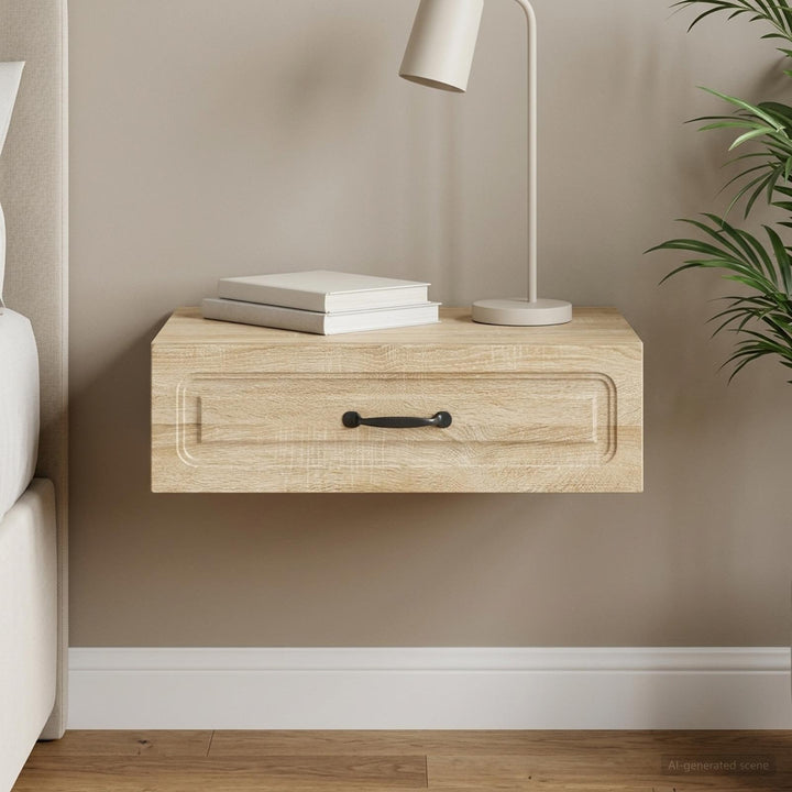 Væghængt Sideskab Sonoma-eg 59 x 34,5 x 17 cm Konstrueret træ