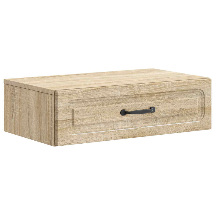Væghængt Sideskab Sonoma-eg 59 x 34,5 x 17 cm Konstrueret træ