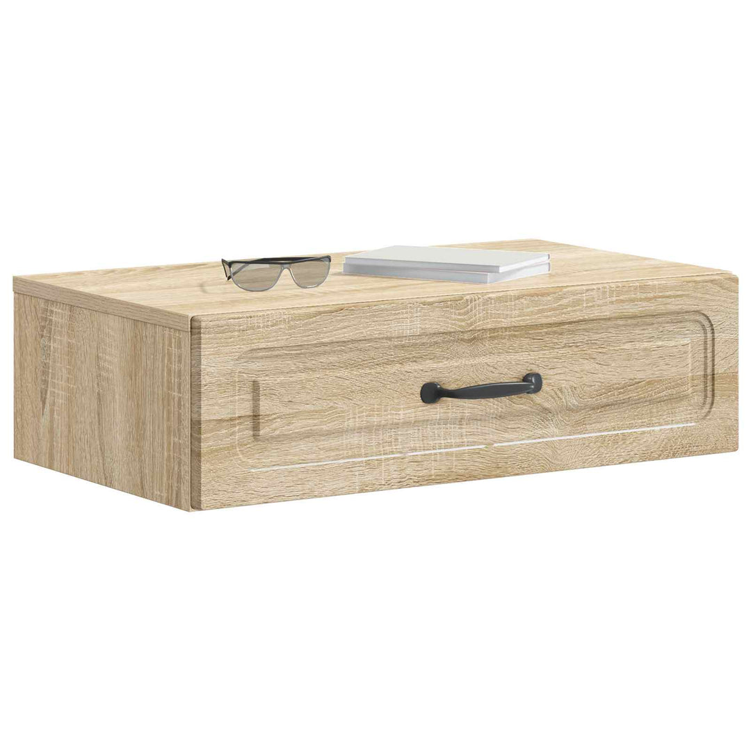Væghængt Sideskab Sonoma-eg 59 x 34,5 x 17 cm Konstrueret træ
