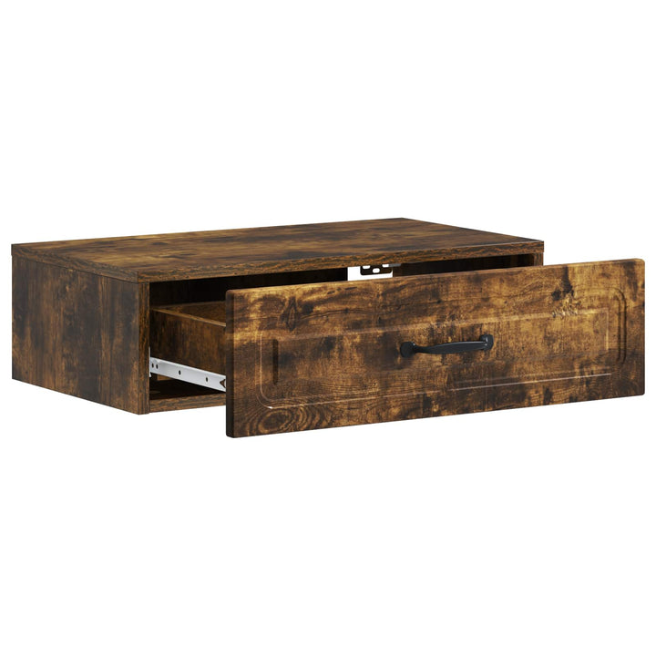 Væghængt Sideskab Røget eg 59 x 34,5 x 17 cm Konstrueret træ