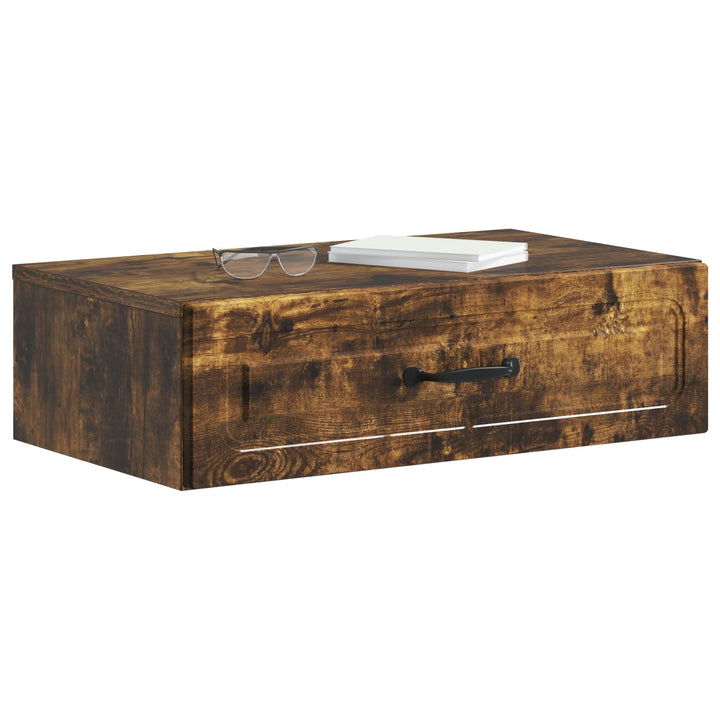 Væghængt Sideskab Røget eg 59 x 34,5 x 17 cm Konstrueret træ