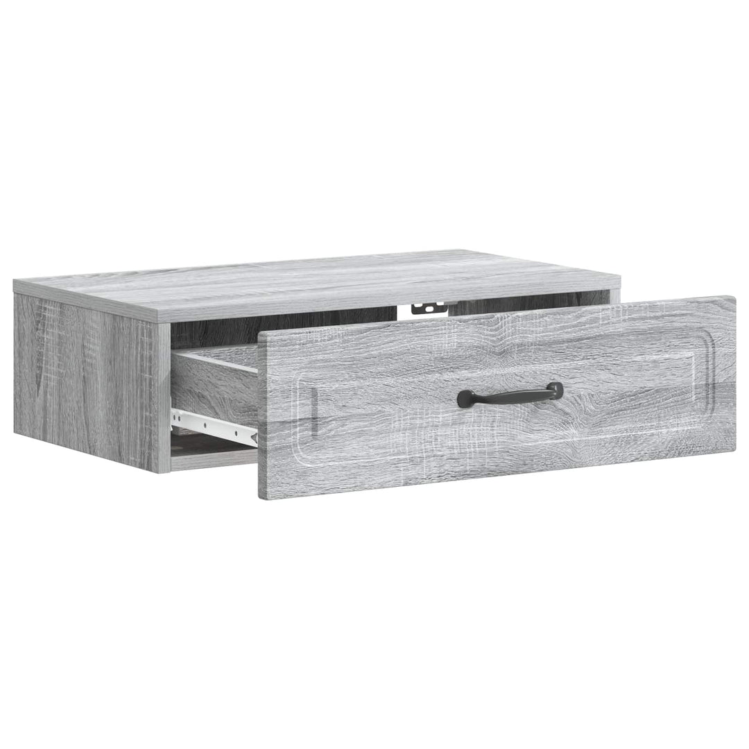 Væghængt Sideskab Grå sonoma-eg 59 x 34,5 x 17 cm