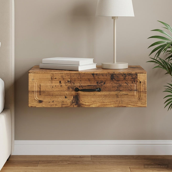 Væghængt Sideskab Gammelt træ 59 x 34,5 x 17 cm Konstrueret træ