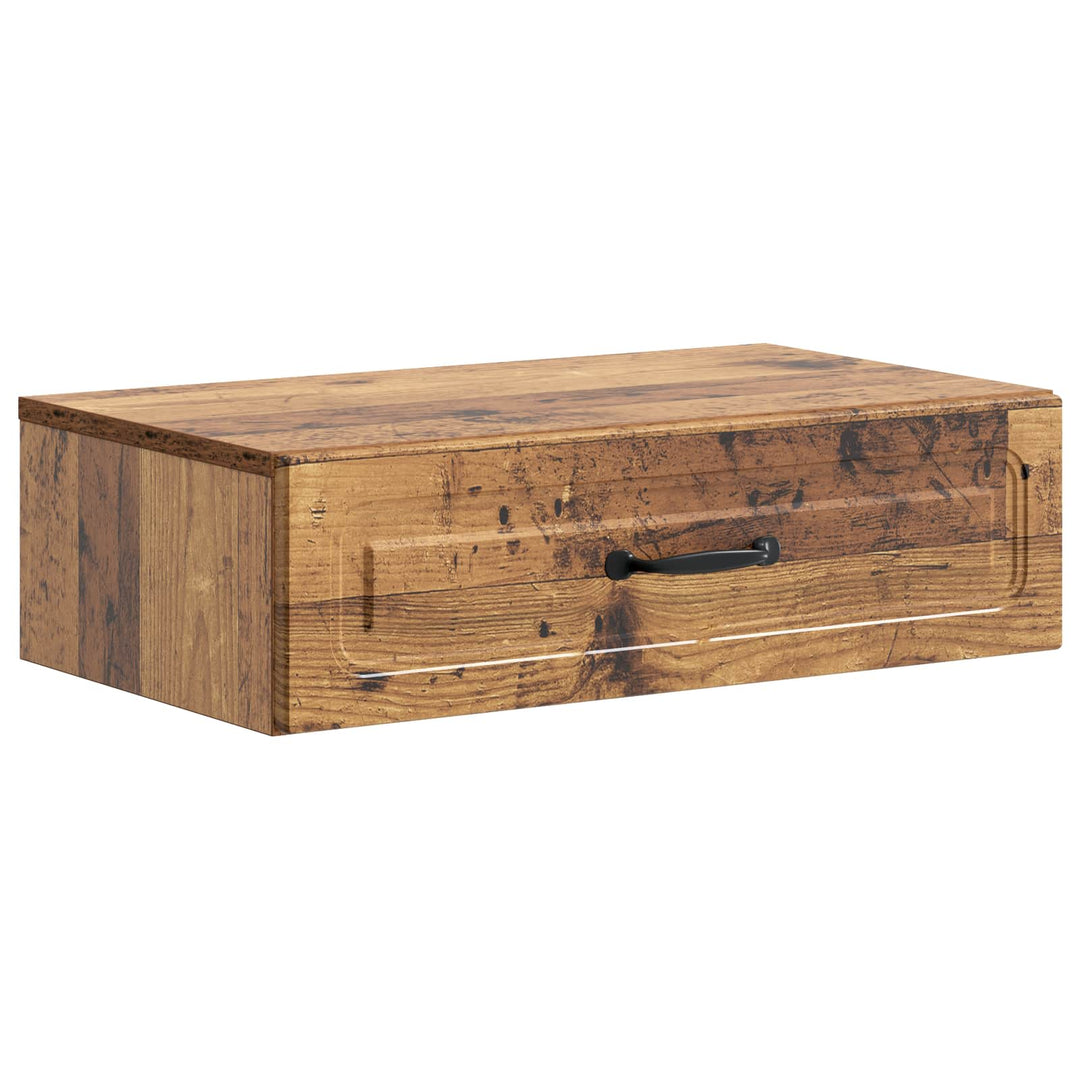 Væghængt Sideskab Gammelt træ 59 x 34,5 x 17 cm Konstrueret træ