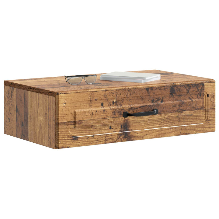 Væghængt Sideskab Gammelt træ 59 x 34,5 x 17 cm Konstrueret træ