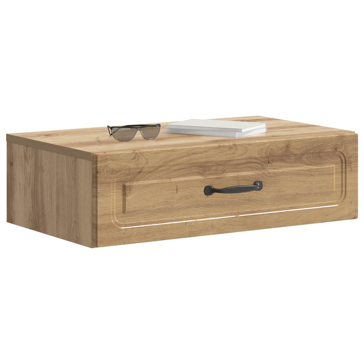 Væghængt Sideskab 59 x 34,5 x 17 cm Konstrueret træ Artisan-eg