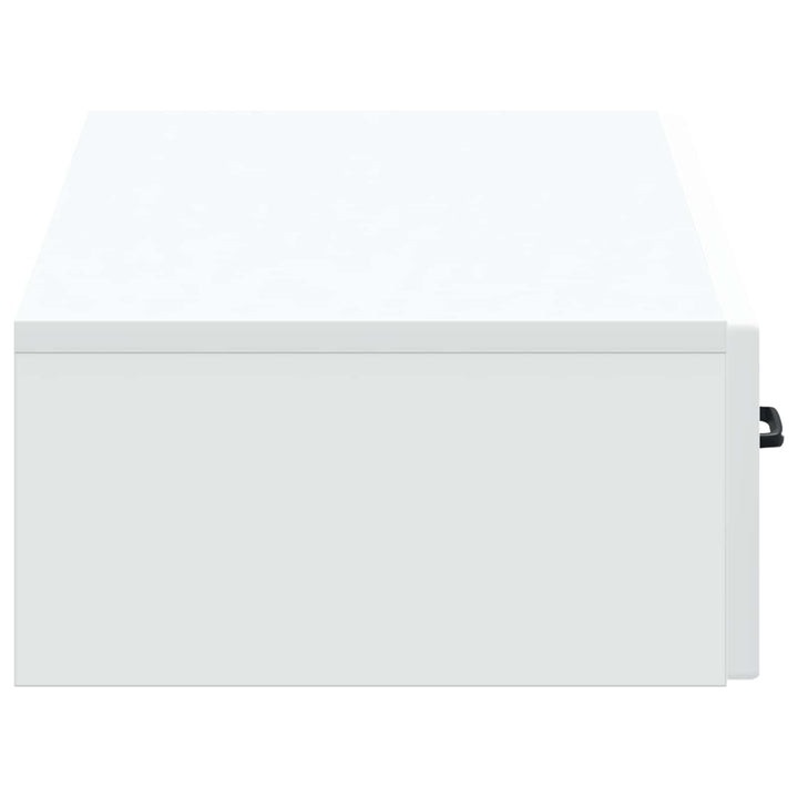 Væghængt Sideskab Hvid 87,5 x 34,5 x 17 cm Konstrueret træ