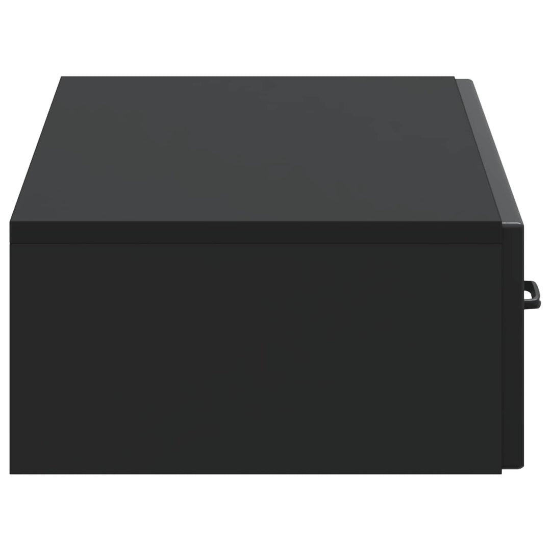 Væghængt Sideskab Sort 87,5 x 34,5 x 17 cm Konstrueret træ