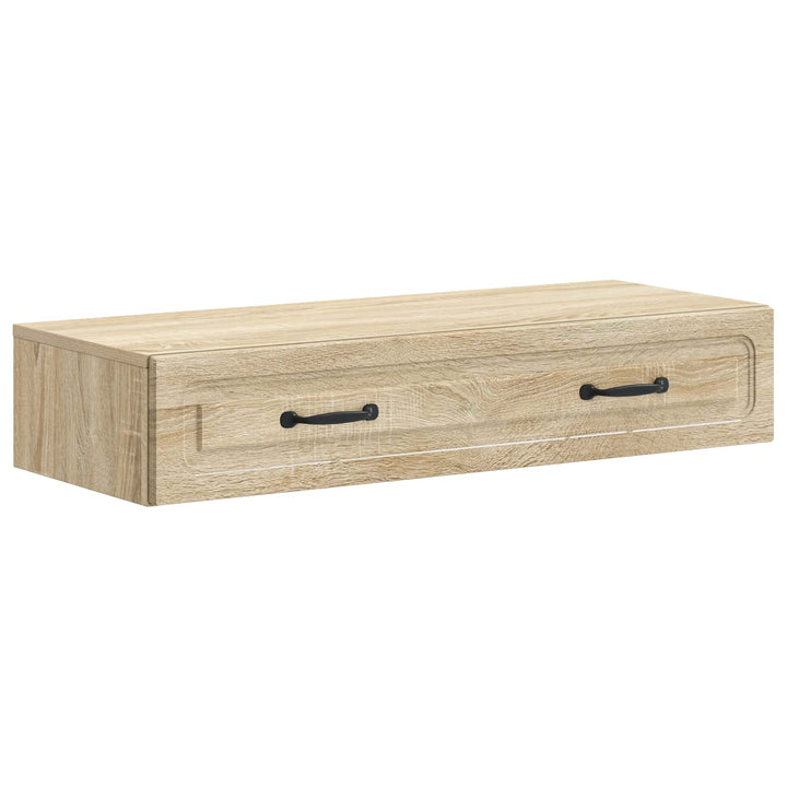 Væghængt Sideskab Sonoma-eg 87,5 x 34,5 x 17 cm Konstrueret træ