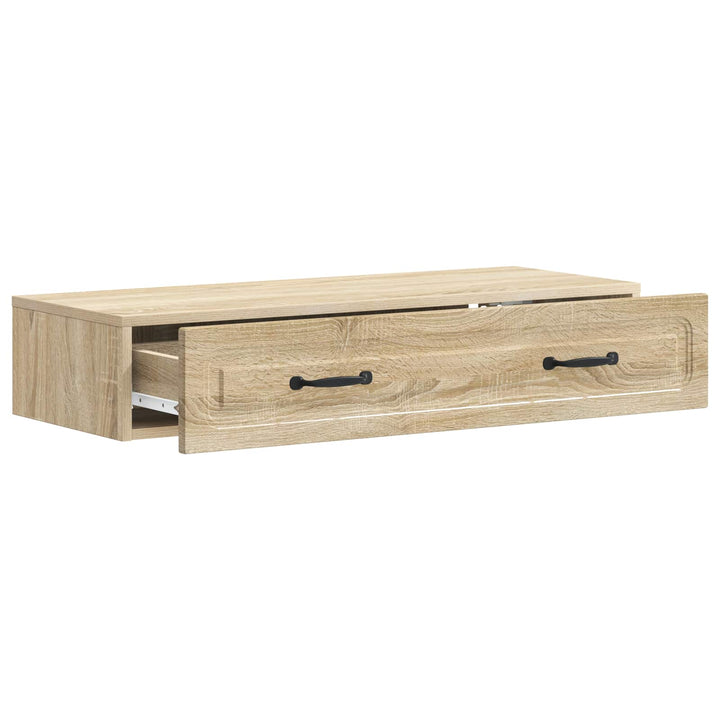Væghængt Sideskab Sonoma-eg 87,5 x 34,5 x 17 cm Konstrueret træ