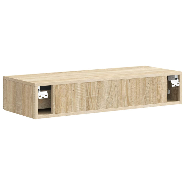 Væghængt Sideskab Sonoma-eg 87,5 x 34,5 x 17 cm Konstrueret træ