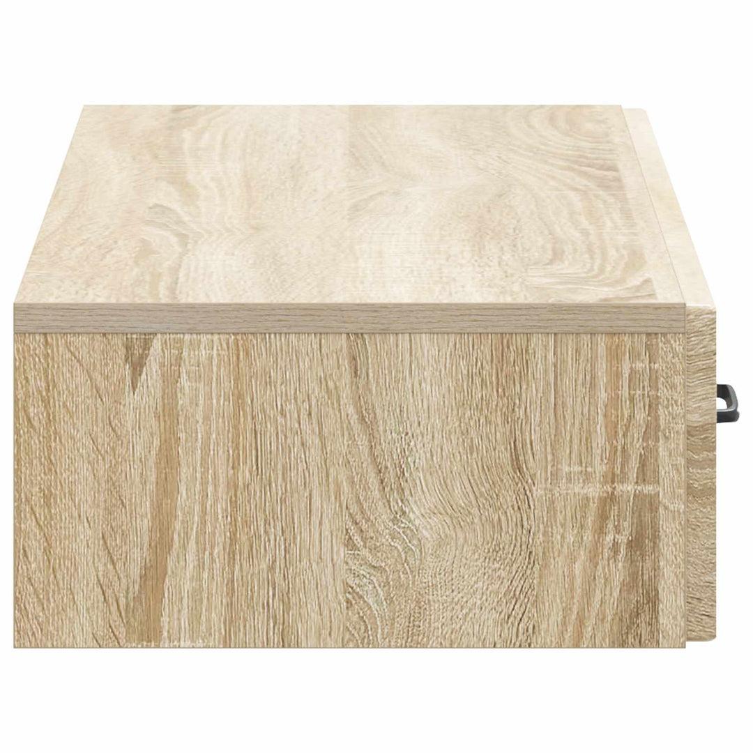 Væghængt Sideskab Sonoma-eg 87,5 x 34,5 x 17 cm Konstrueret træ