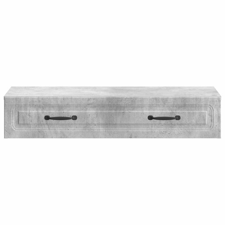 Væghængt Sideskab Betongrå 87,5 x 34,5 x 17 cm Konstrueret træ