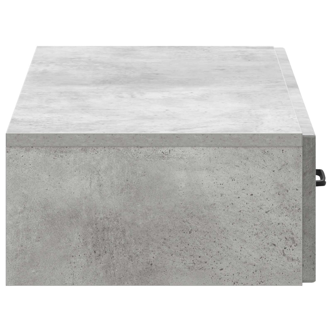 Væghængt Sideskab Betongrå 87,5 x 34,5 x 17 cm Konstrueret træ