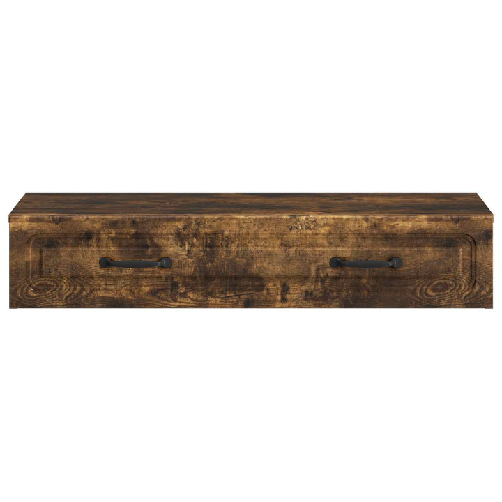 Væghængt Sideskab Røget eg 87,5 x 34,5 x 17 cm Konstrueret træ
