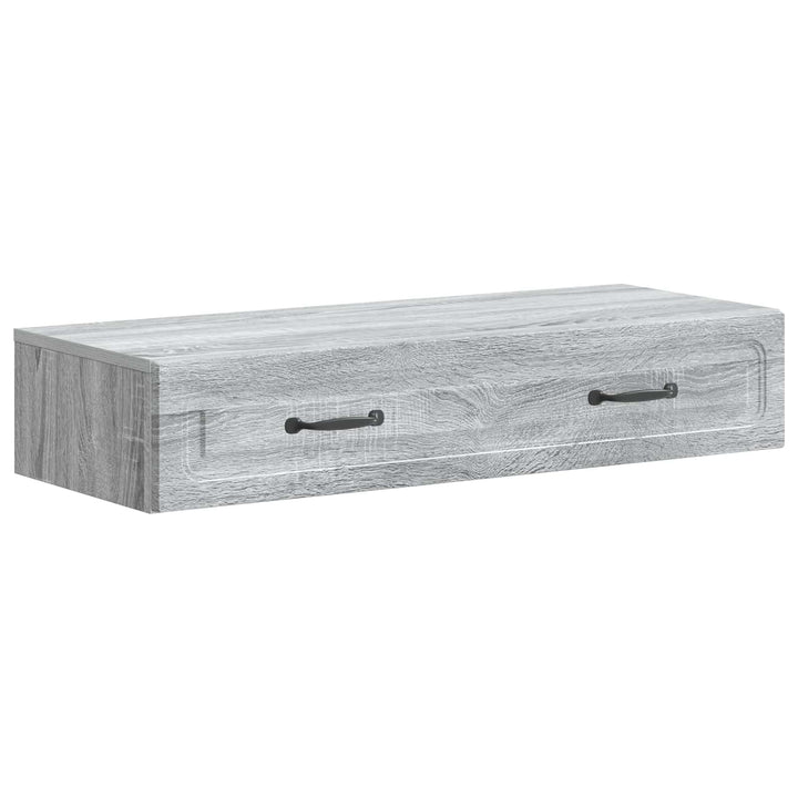 Væghængt Sideskab Grå sonoma-eg 87,5 x 34,5 x 17 cm