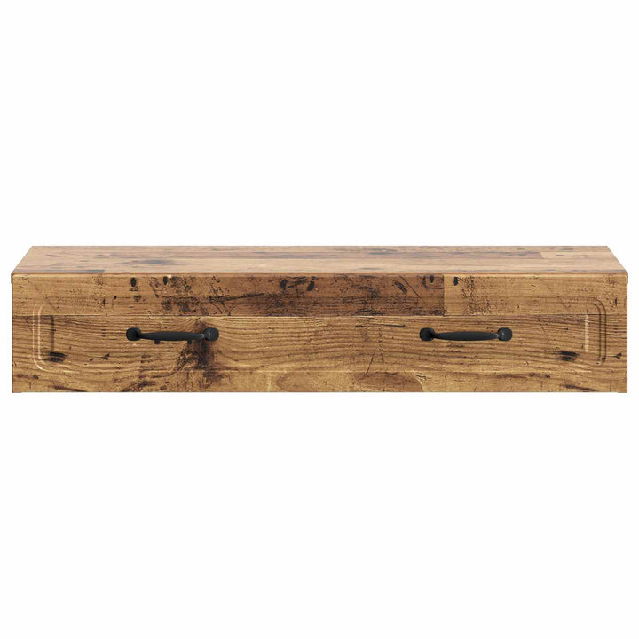Væghængt Sideskab Gammelt træ 87,5 x 34,5 x 17 cm