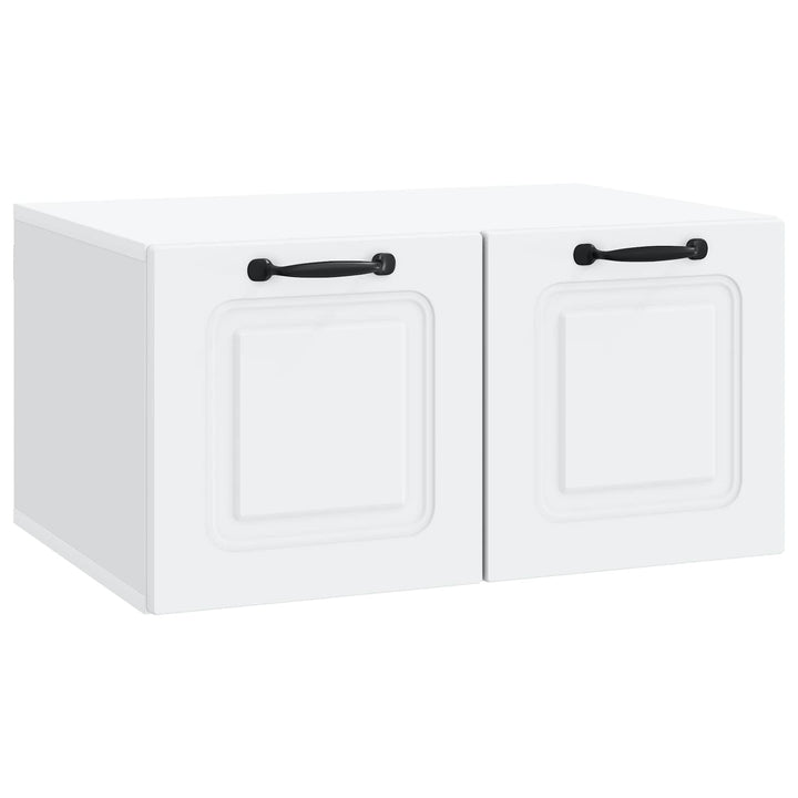 Væghængt TV-skab Hvid 59,5 x 41 x 30 cm Konstrueret træ