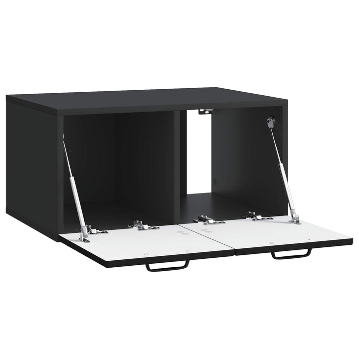 Væghængt TV-skab Sort 59,5 x 41 x 30 cm Konstrueret træ