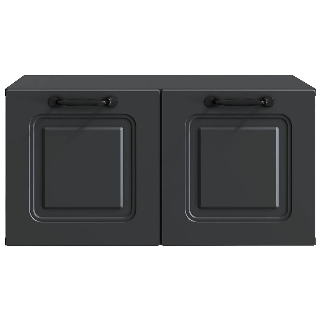 Væghængt TV-skab Sort 59,5 x 41 x 30 cm Konstrueret træ