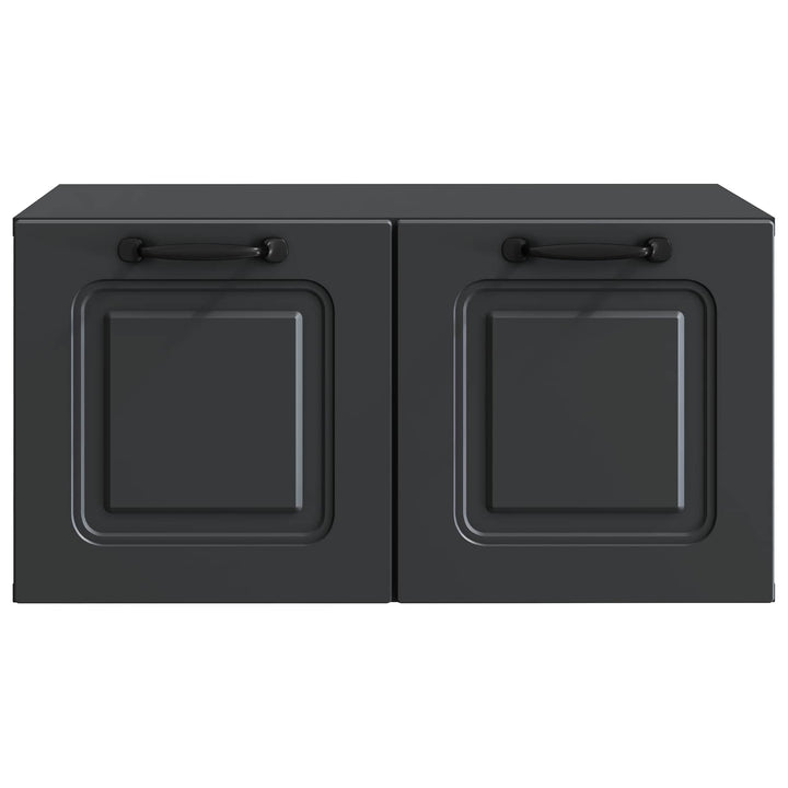 Væghængt TV-skab Sort 59,5 x 41 x 30 cm Konstrueret træ
