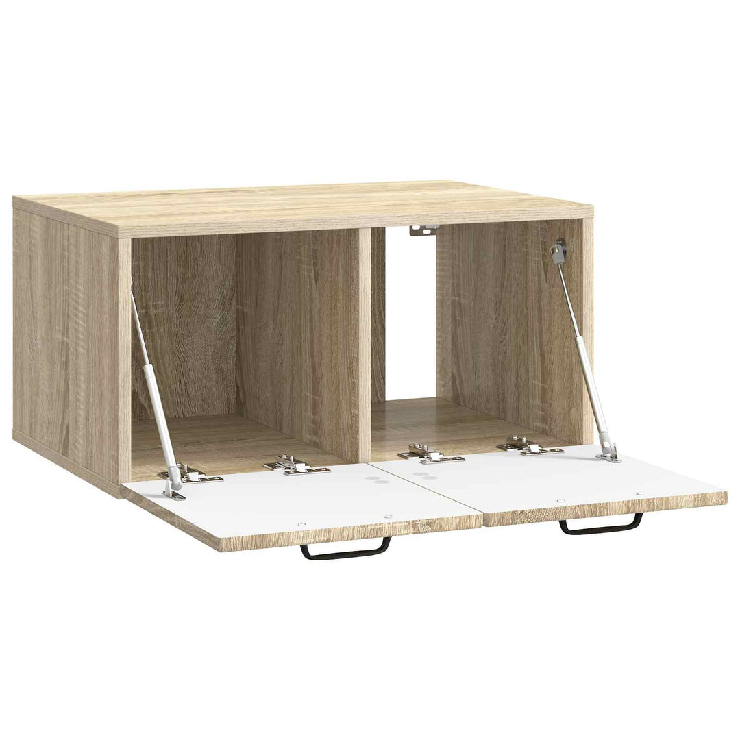 Væghængt TV-skab Sonoma-eg 59,5 x 41 x 30 cm Konstrueret træ
