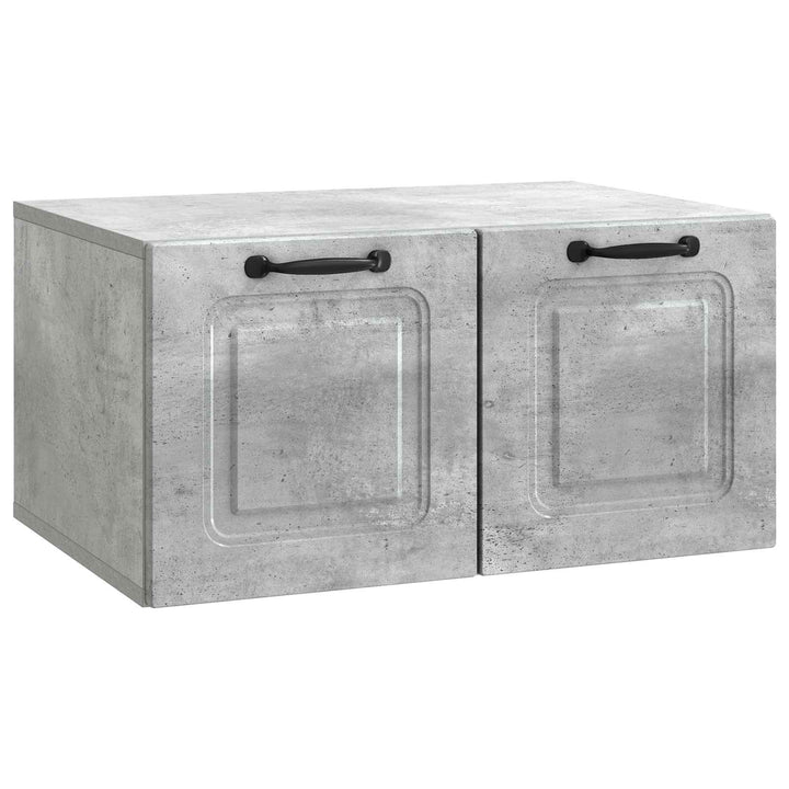 Væghængt TV-skab Betongrå 59,5 x 41 x 30 cm Konstrueret træ