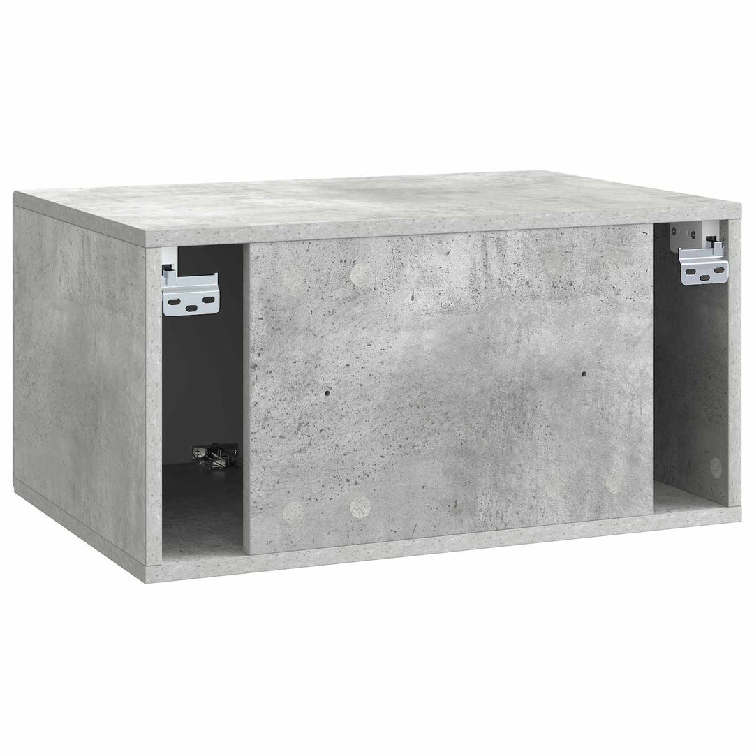 Væghængt TV-skab Betongrå 59,5 x 41 x 30 cm Konstrueret træ