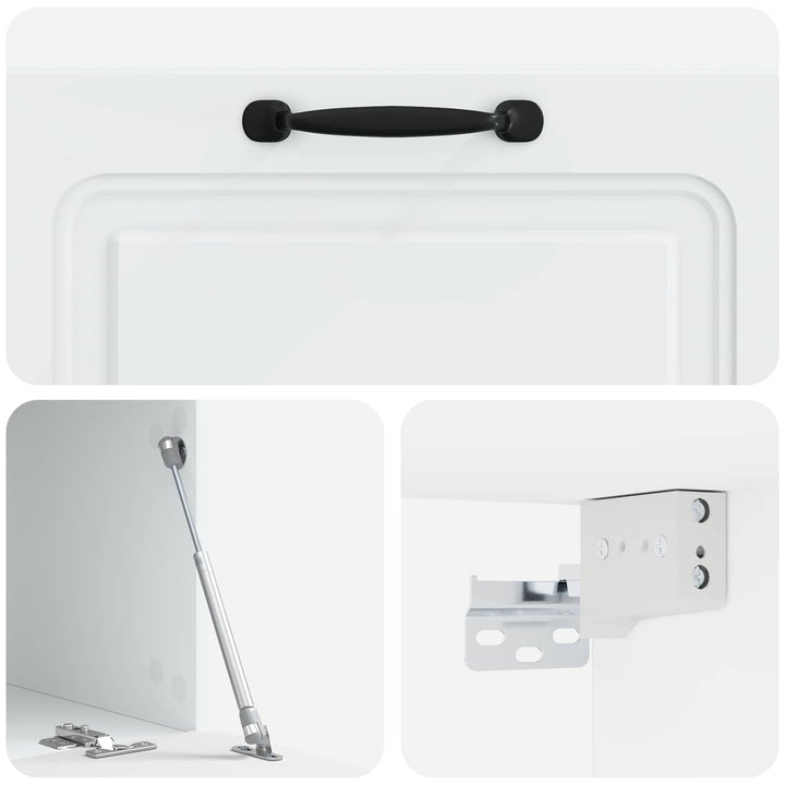 Væghængt TV-skab Hvid 78,5 x 41 x 30 cm Konstrueret træ