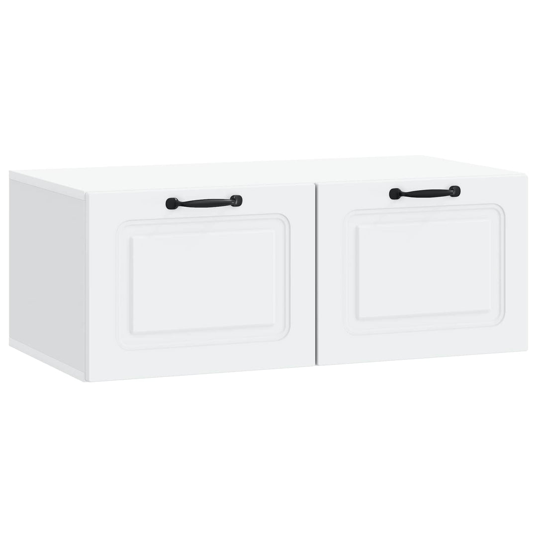 Væghængt TV-skab Hvid 78,5 x 41 x 30 cm Konstrueret træ