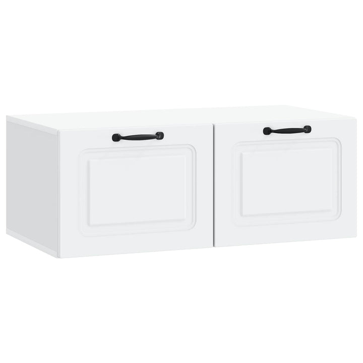 Væghængt TV-skab Hvid 78,5 x 41 x 30 cm Konstrueret træ