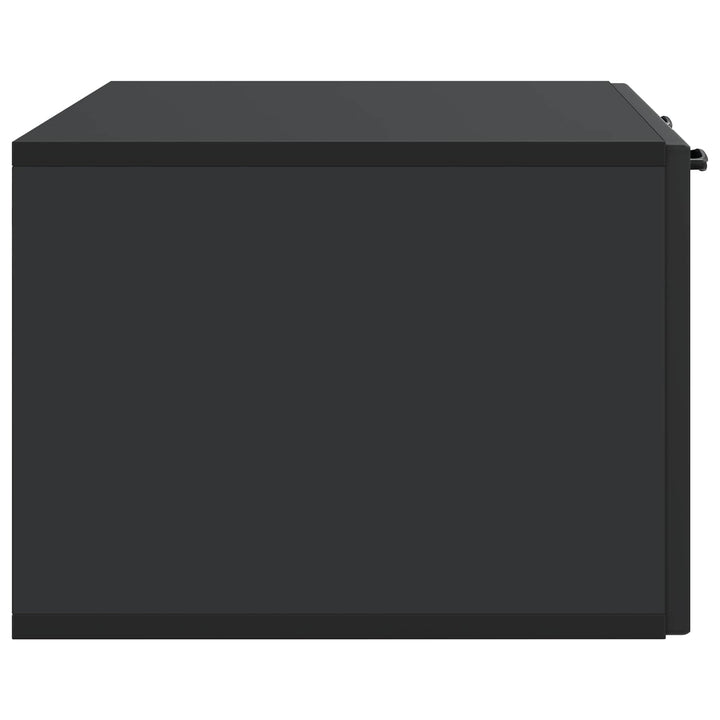 Væghængt TV-skab Sort 78,5 x 41 x 30 cm Konstrueret træ