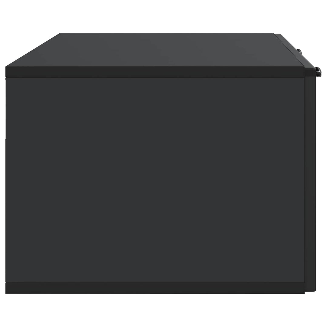 Væghængt TV-skab Sort 98 x 41 x 30 cm Konstrueret træ