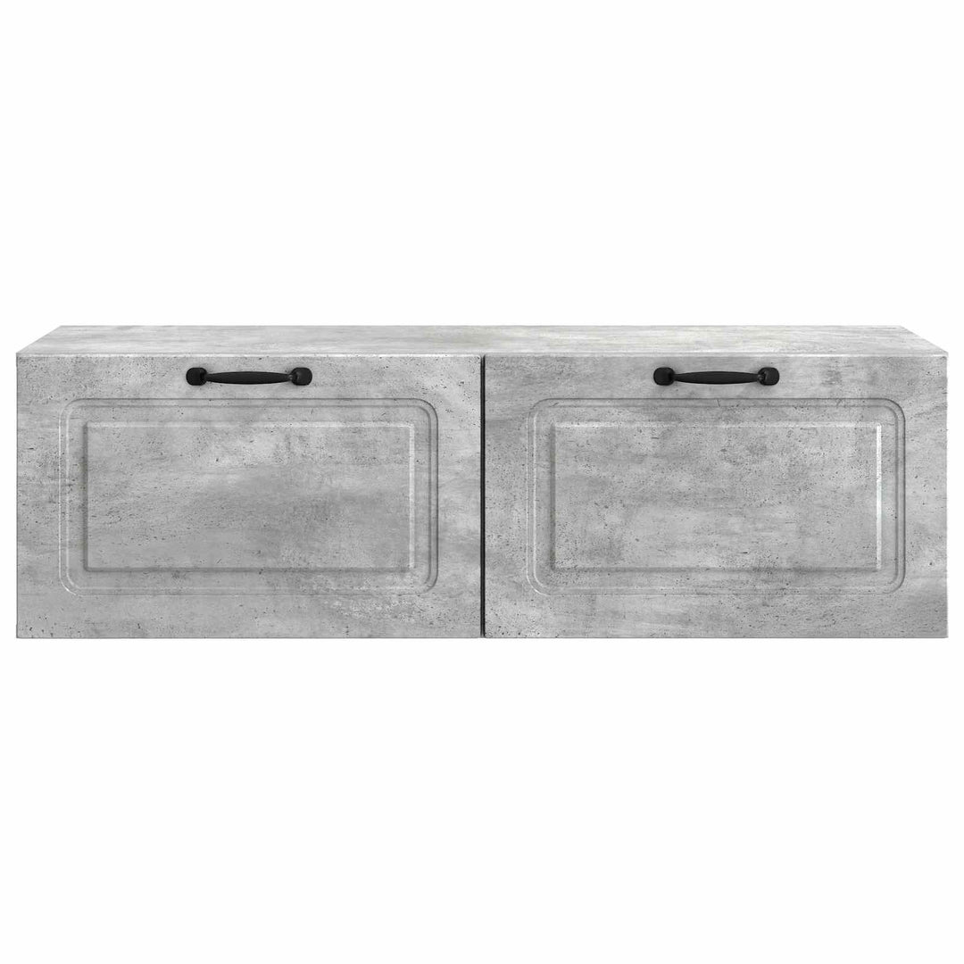 Væghængt TV-skab Betongrå 98 x 41 x 30 cm Konstrueret træ