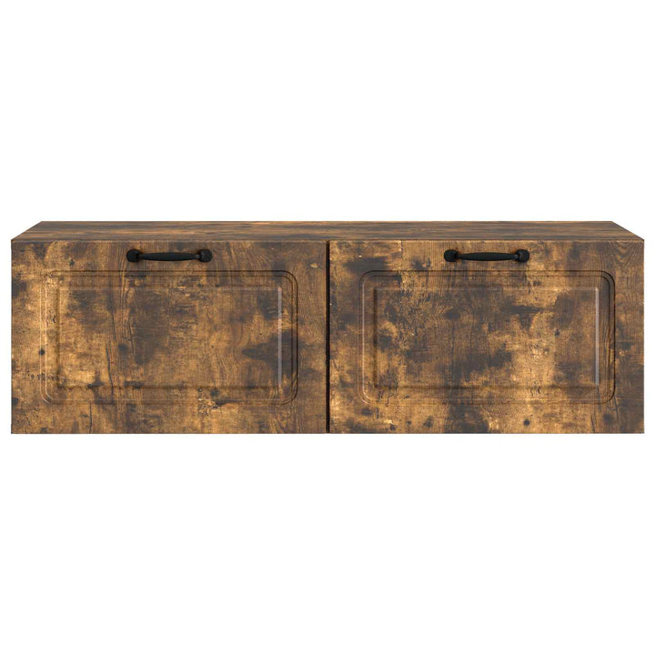 Væghængt TV-skab Røget eg 98 x 41 x 30 cm Konstrueret træ