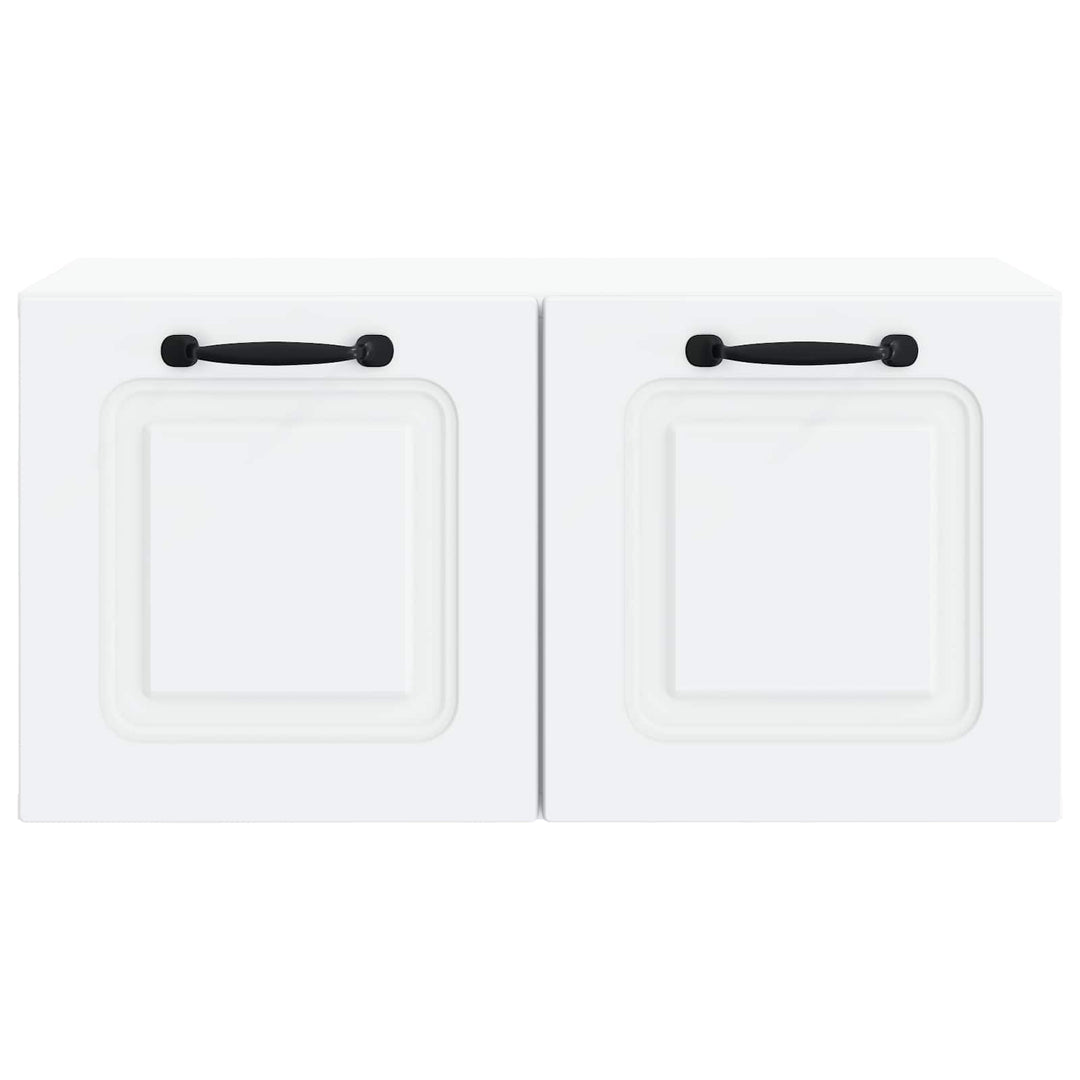 Væghængt TV-skab Hvid 59,5 x 31 x 30 cm Konstrueret træ