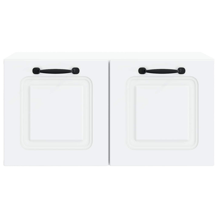 Væghængt TV-skab Hvid 59,5 x 31 x 30 cm Konstrueret træ