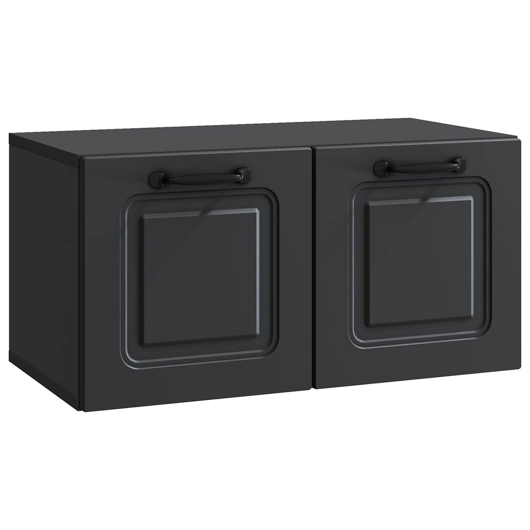 Væghængt TV-skab Sort 59,5 x 31 x 30 cm Konstrueret træ