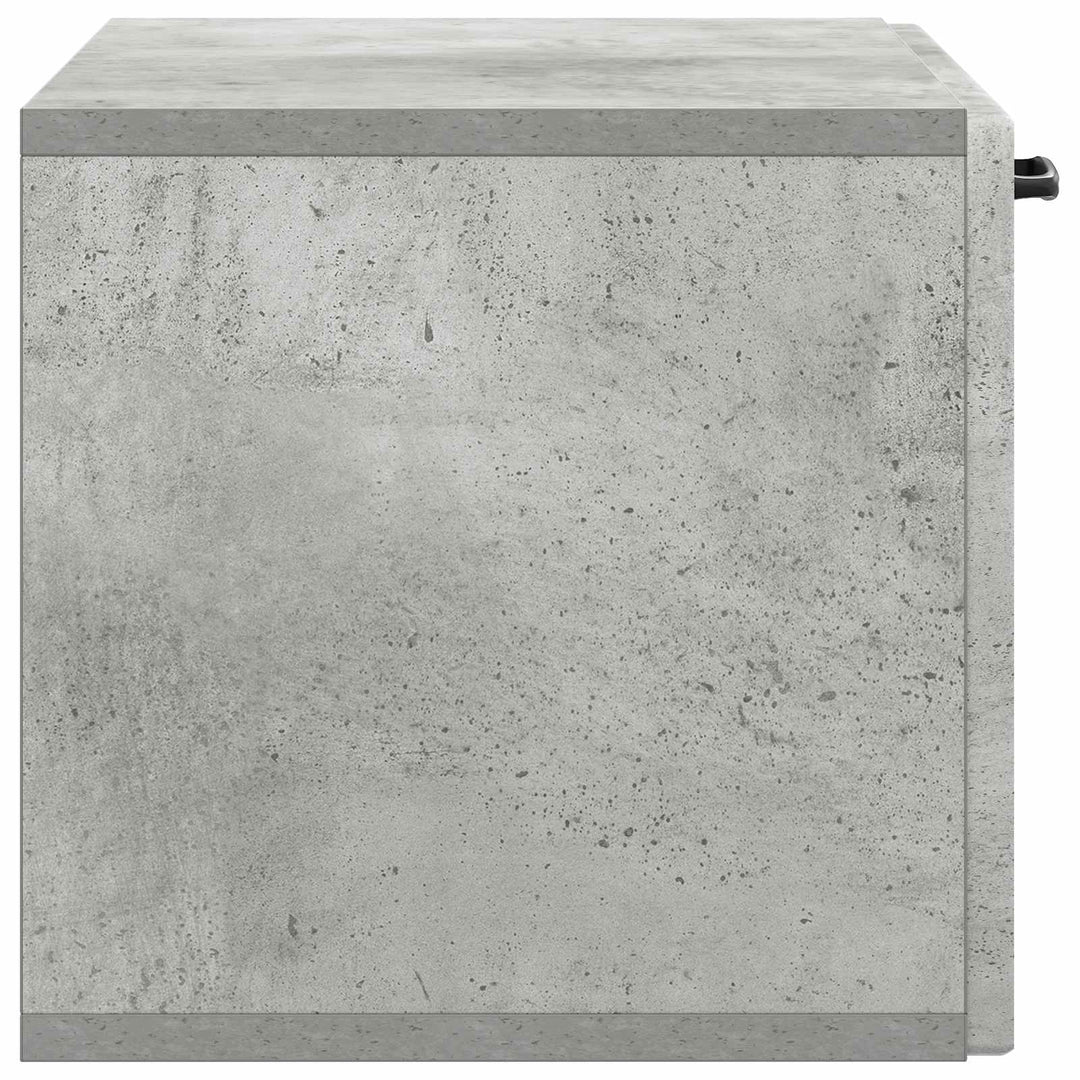 Væghængt TV-skab Betongrå 59,5 x 31 x 30 cm Konstrueret træ