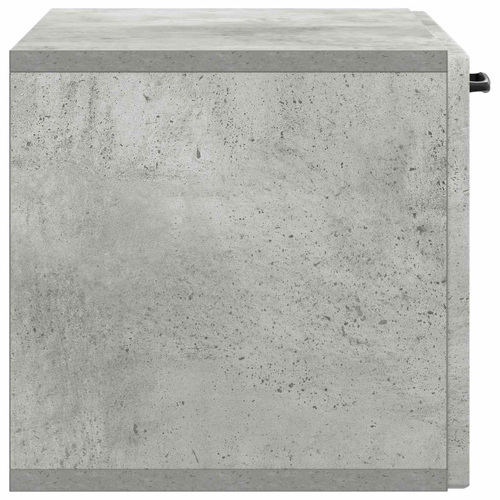 Væghængt TV-skab Betongrå 59,5 x 31 x 30 cm Konstrueret træ