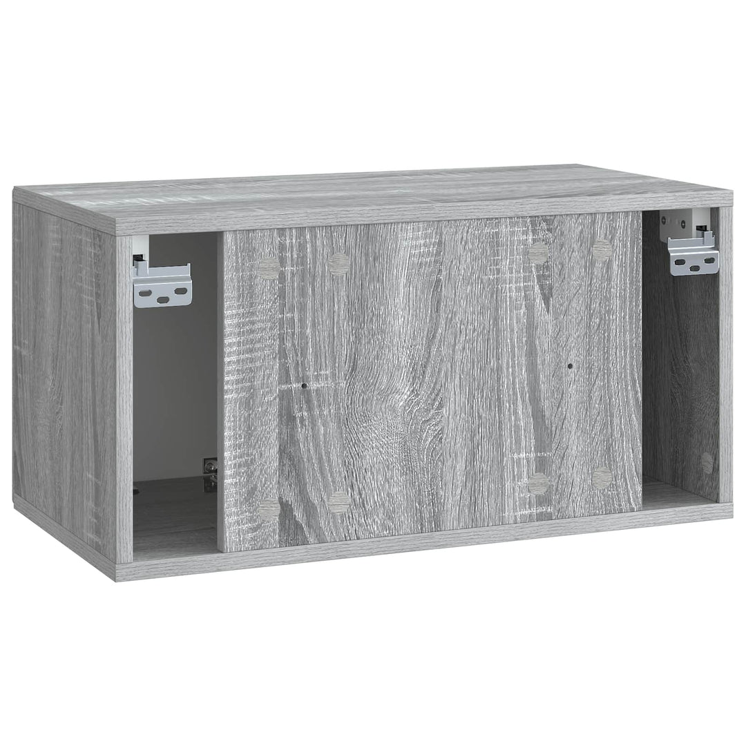 Væghængt TV-skab Vægmonteret Grå sonoma-eg 59,5 x 31 x 30 cm