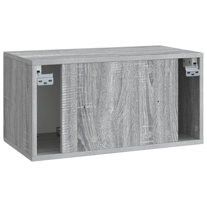 Væghængt TV-skab Vægmonteret Grå sonoma-eg 59,5 x 31 x 30 cm