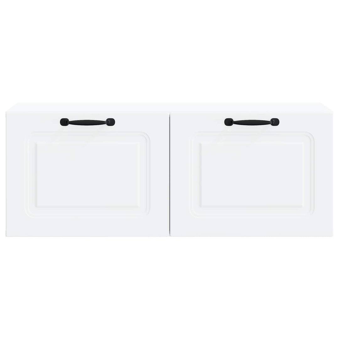 Væghængt TV-skab Hvid 78,5 x 31 x 30 cm Konstrueret træ