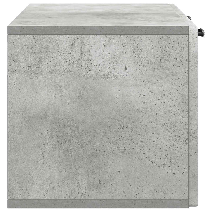 Væghængt TV-skab Betongrå 78,5 x 31 x 30 cm Konstrueret træ
