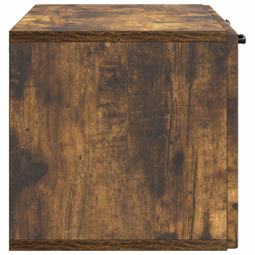 Væghængt TV-skab Røget eg 78,5 x 31 x 30 cm Konstrueret træ