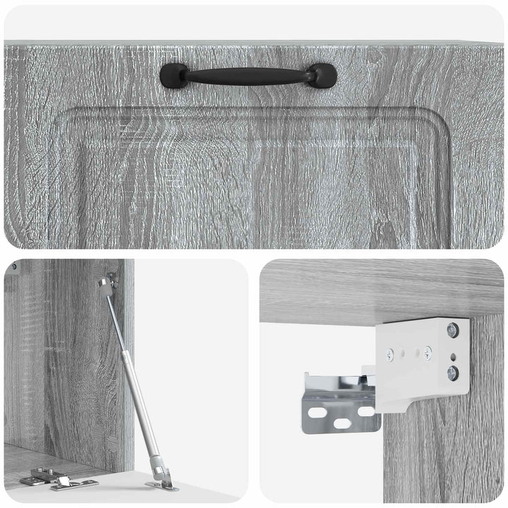 Væghængt TV-skab Vægmonteret Grå sonoma-eg 78,5 x 31 x 30 cm