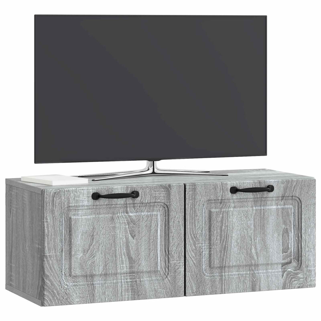 Væghængt TV-skab Vægmonteret Grå sonoma-eg 78,5 x 31 x 30 cm
