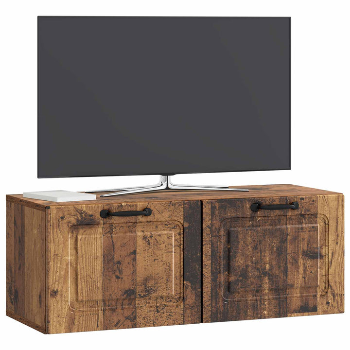 Væghængt TV-skab Gammelt træ 78,5 x 31 x 30 cm Konstrueret træ