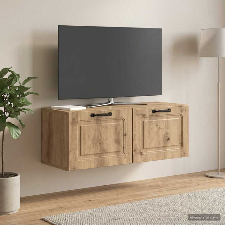 Væghængt TV-skab 78,5 x 31 x 30 cm Artisan-eg Konstrueret træ