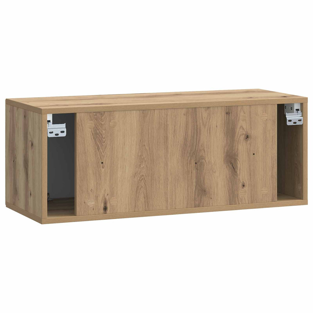 Væghængt TV-skab 78,5 x 31 x 30 cm Artisan-eg Konstrueret træ